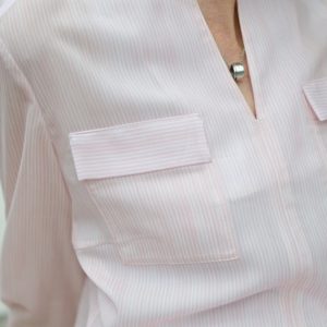 Bluse Schnittmuster Sydney mit Brusttaschen Detail